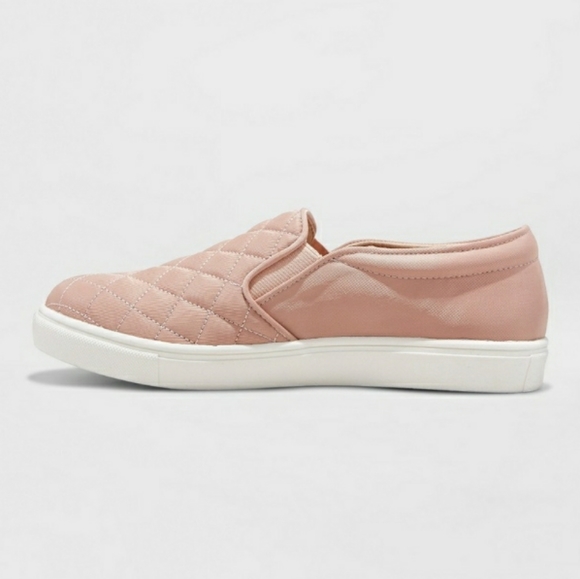 Quilted Canvas Slip on Fashion Sneakers - Picture 2 of 2